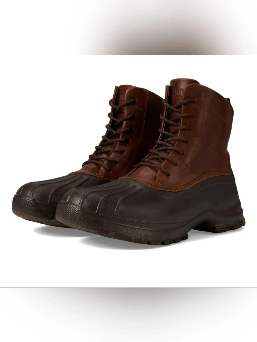 Sperry Duck Float Lace-Up Boots, Brown men size 8